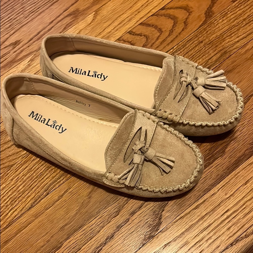 Milalady tan moccasins